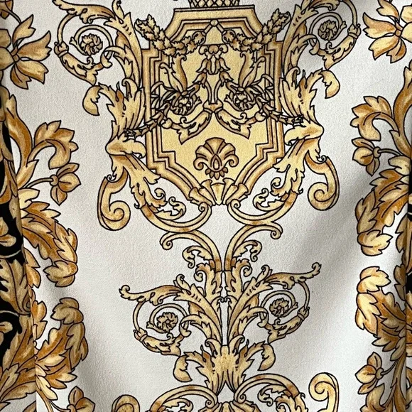 London Times Black & Gold Polyester Dress Women’s Size 14 - Picture 9 of 15